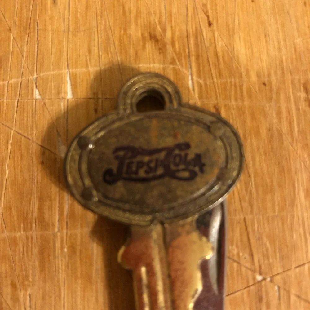 Vintage Pepsi Key Shaped Keychain Pocket Knife